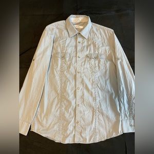 Calvin Klein Lightweight Casual Button Down Short - Size (M) Medium